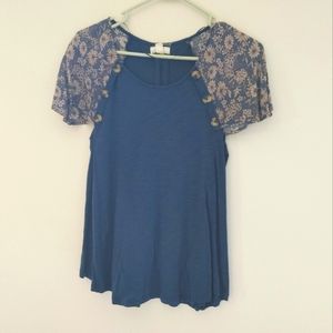 Summer Blouse Size M, Blue